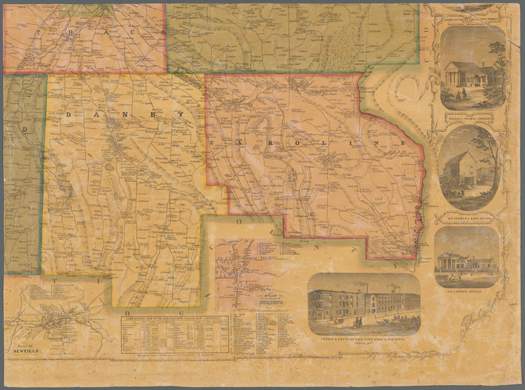 Map of Tompkins County, New York: from actual surveys