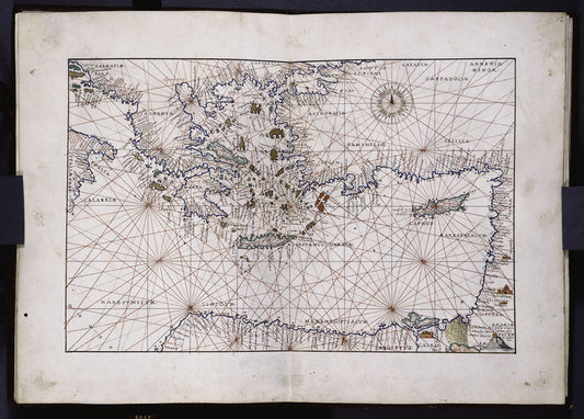 Portolan map showing the Eastern Mediterranean