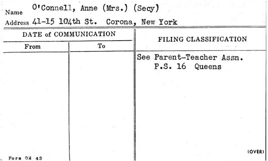 O'Connell, Anne (Mrs.) (Secy)