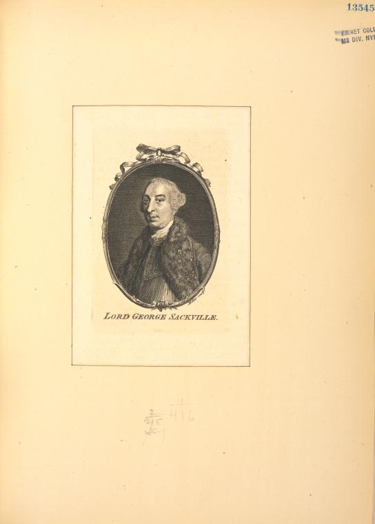 Lord George Sackville.