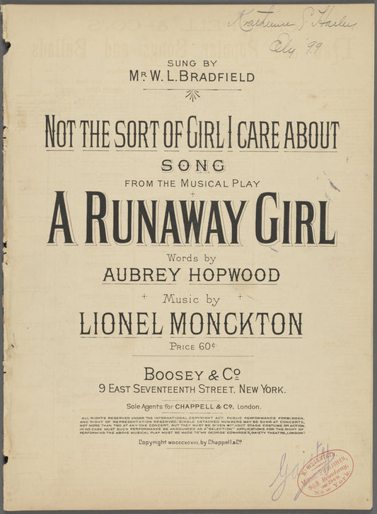 Not the sort of girl I care about