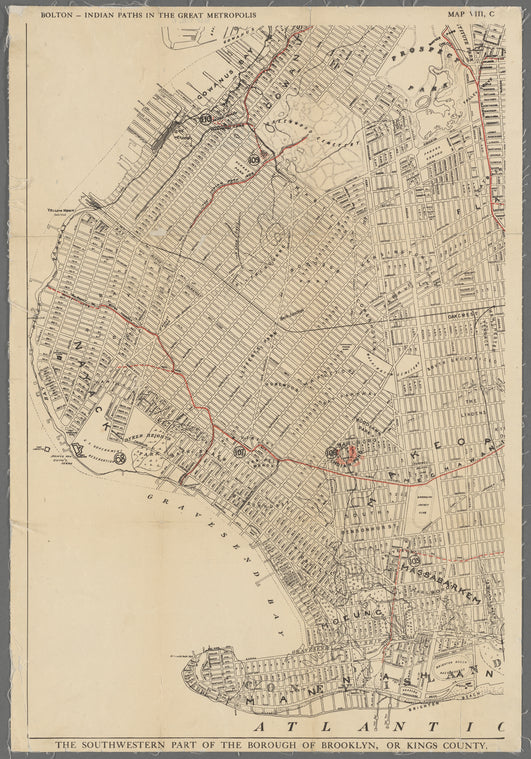 The southwestern part of the borough of Brooklyn, or Kings County