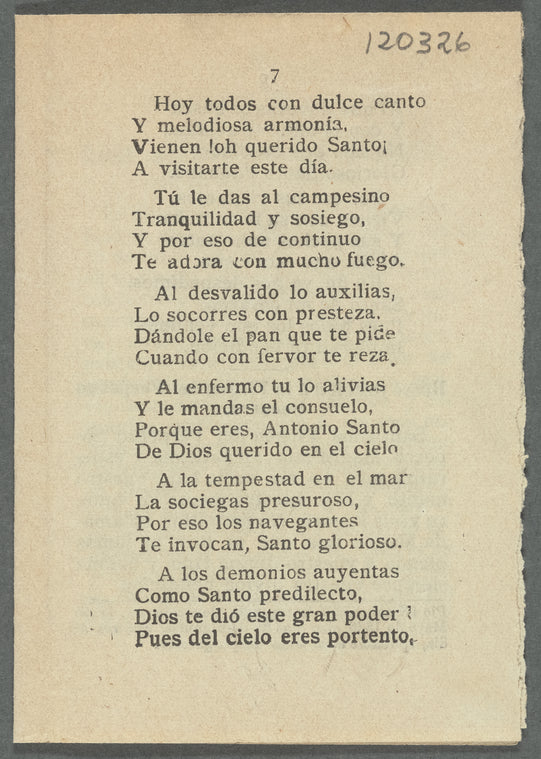 Oracion á San Antonio de Padua
