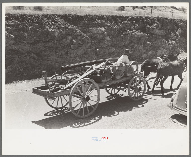 Tanking equipment wagon near Marfa, Texas