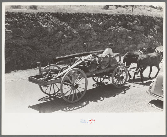 Tanking equipment wagon near Marfa, Texas