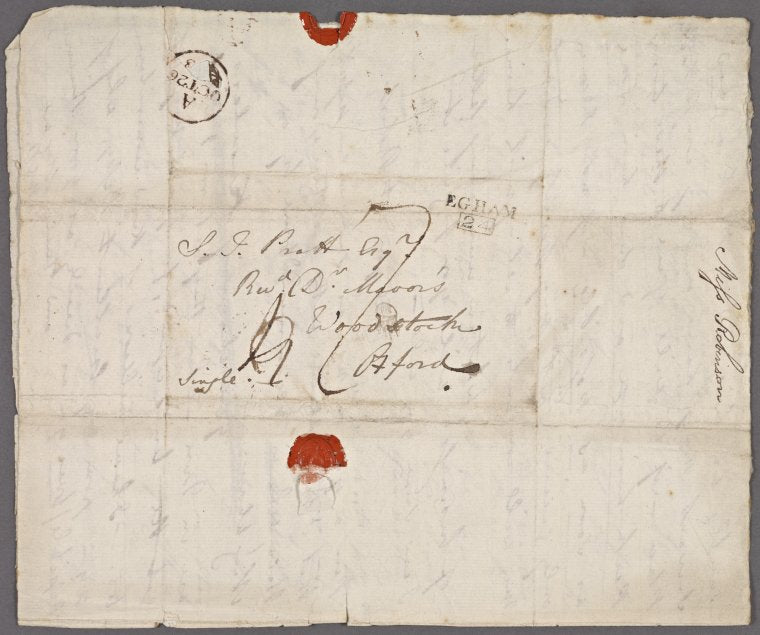 Autograph letter signed to S.J. Pratt, 26 October 1803