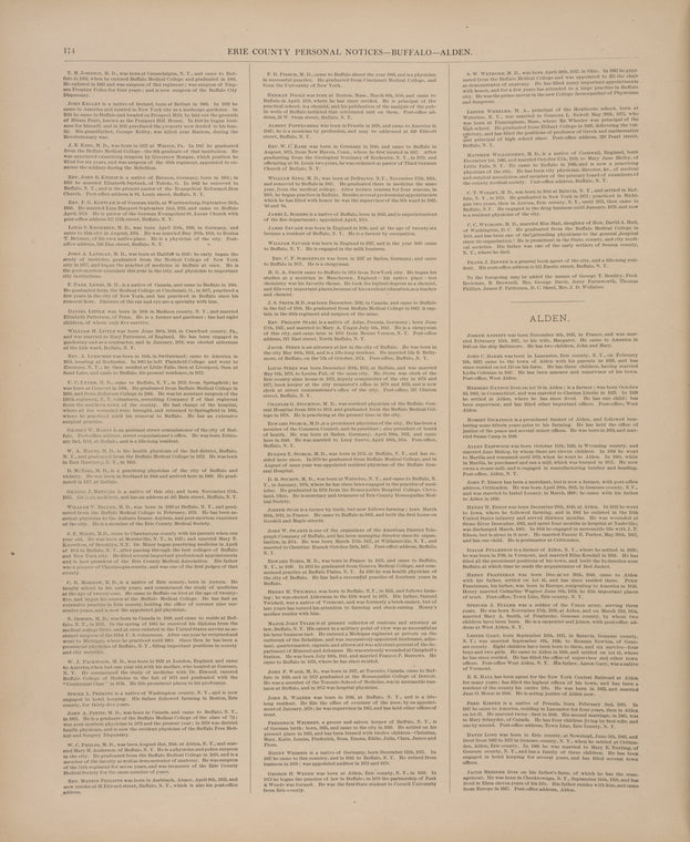 Erie County Business and Personal Notices. [cont.]