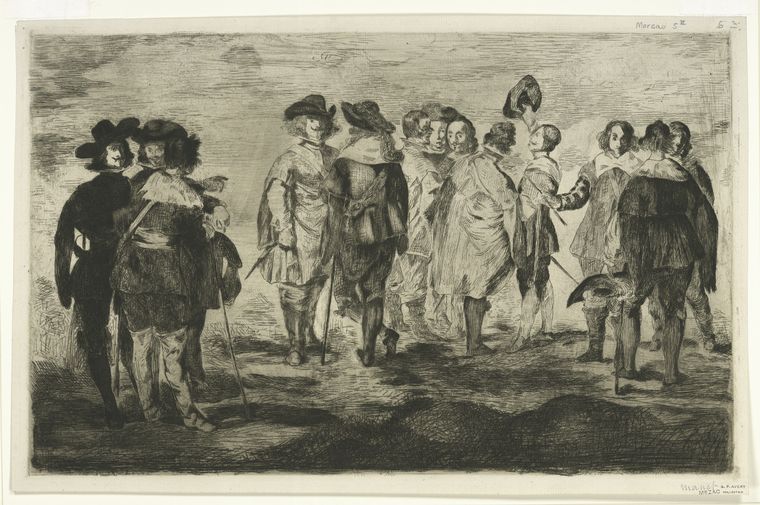 Les petits cavaliers, d'après Velasquez.