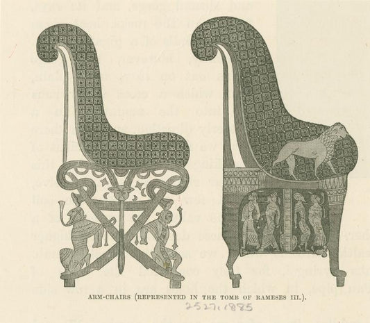 Arm-chairs (represented in the tomb of Rameses III.)