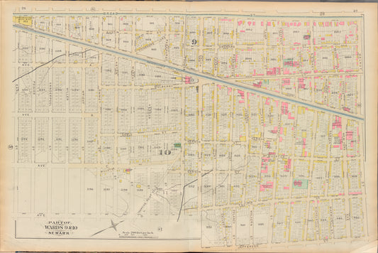 Essex County, Left Page Plate: [Map bounded by Broad St., Thomas St., Avenue D, Earl St.]