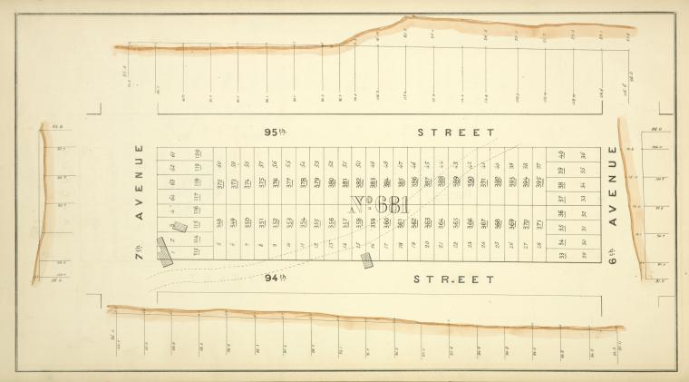 Block No. 681 Map bounded by 95th Street, 6th Avenue, 94th Street, 7th Avenue