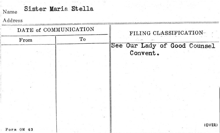 Sister Maria Stella
