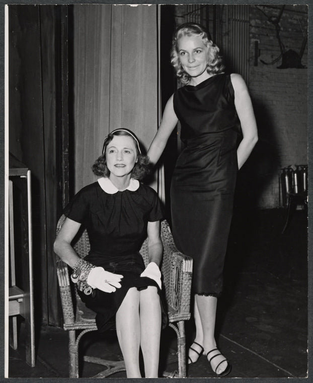 Ruth Matteson and Diana van der Vlis in rehearsal for the stage production The Happiest Millionaire