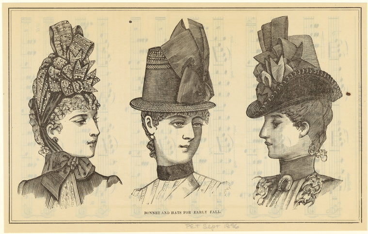 Bonnet and hat for early fall