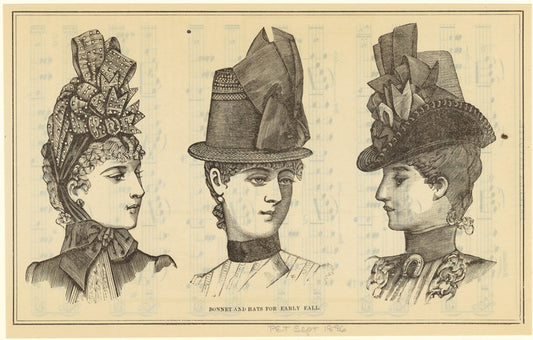Bonnet and hat for early fall