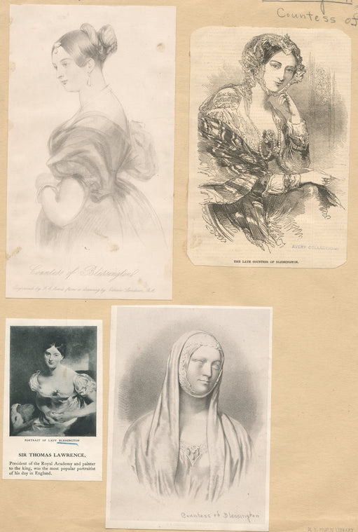 Countess of Blessington [four portraits].