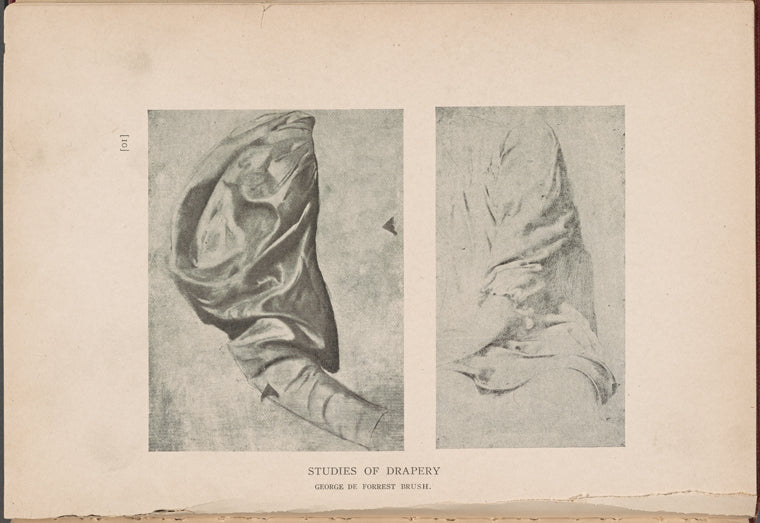 Studies of drapery.