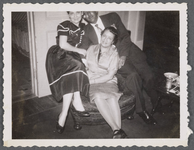 Jean, John, and woman in chair