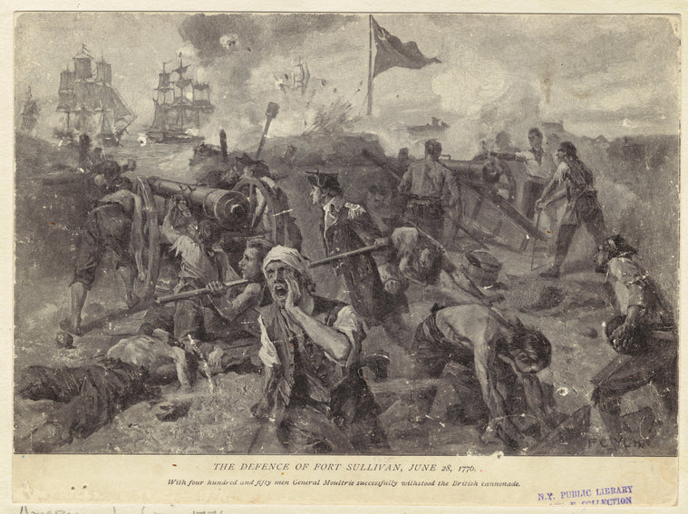 The defence of Fort Sullivan, June 28, 1776