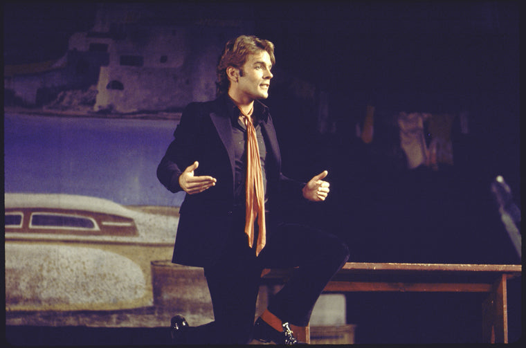 Actor Christopher Hastings in a scene from the Broadway play "Scapino." (New York)
