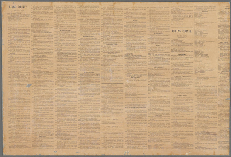 New map of Kings and Queens counties, New York: from actual surveys