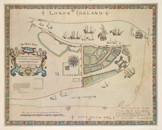 A description of the Towne of Mannados or New Amsterdam : as it was in September 1661, lying in latitude 40 de: and 40 m:, anno Domini 1664.