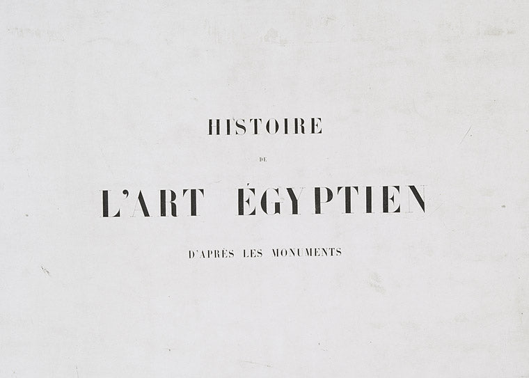 Histoire de l'art égyptien d'après les monuments