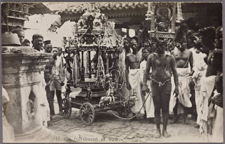 Hindu fulfillment of vow.