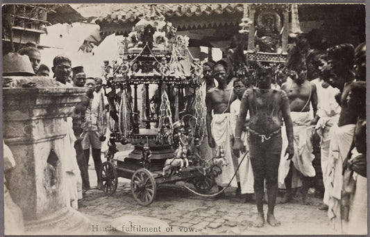 Hindu fulfillment of vow.