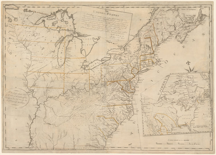 The United States according to the definitive treaty of peace signed at Paris, Septr. 3d, 1783