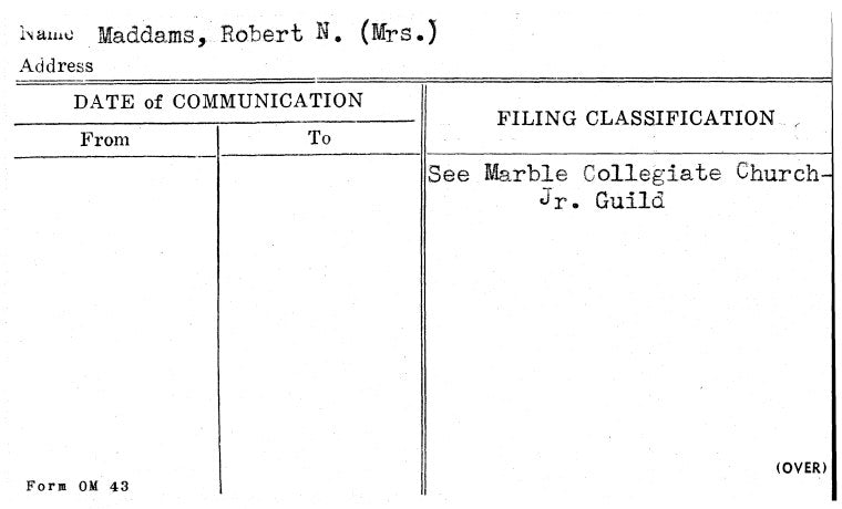 Maddams, Robert N. (Mrs.)