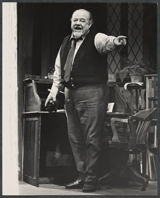 Burl Ives in the stage production Dr. Cook's Garden