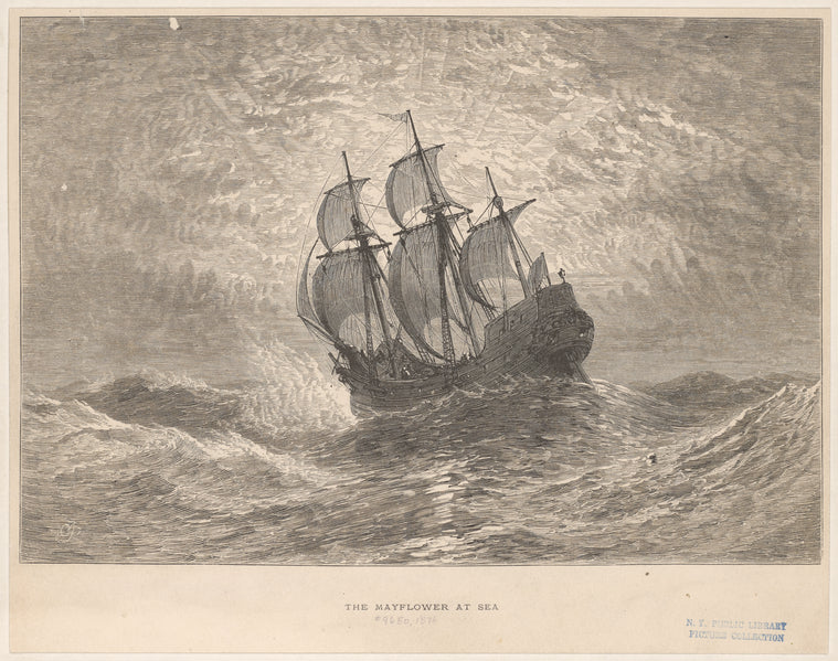 The Mayflower at sea