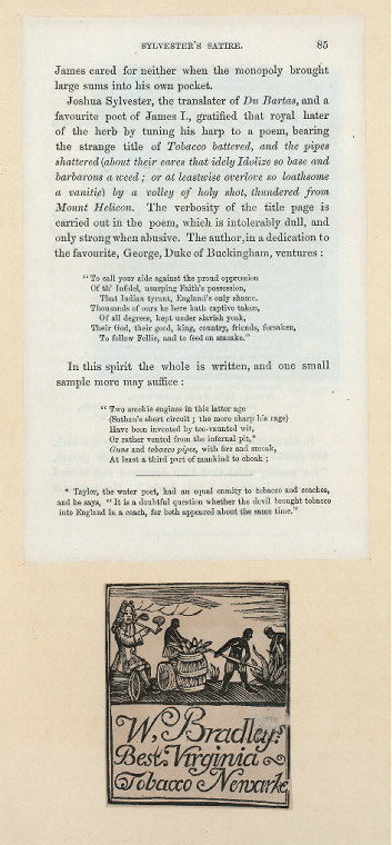 W. Bradley's Best Virginia Tobacco Newarke