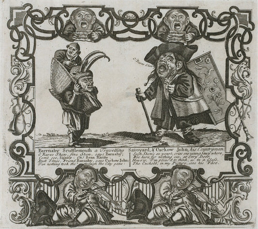 Barnaby Scuttlemouth, a traveling Savoyard and Cuckow John, his countryman