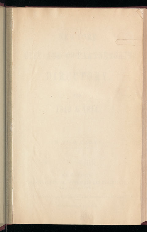 New York City directory