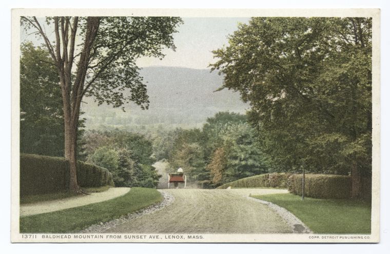 Baldhead Mountain from Sunset Avenue, Lenox, Mass.