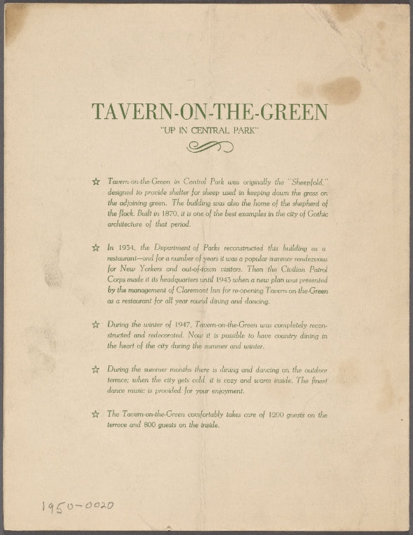 Tavern on the Green