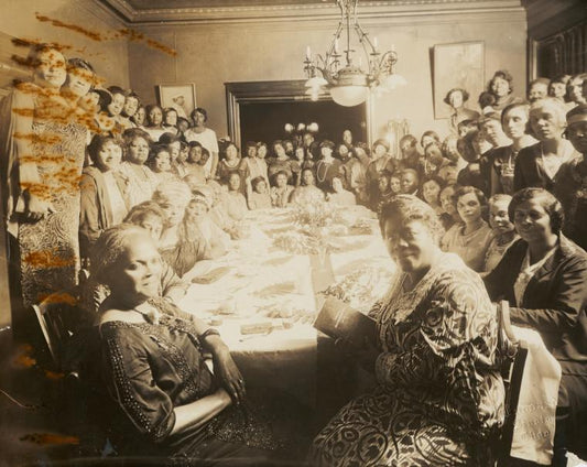 Mary McLeod Bethune, Ida B. Wells, Nannie Burroughs and other women at Baptist Women's gathering, Chicago