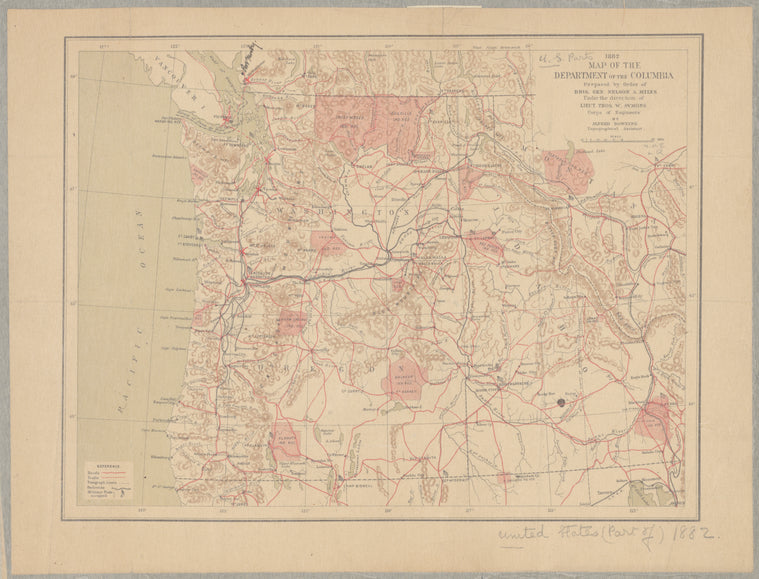 Map of the Department of the Columbia