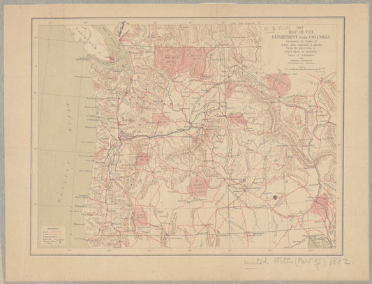 Map of the Department of the Columbia