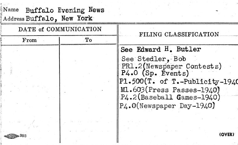 Buffalo Evening News