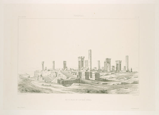 Persépolis. Vue du palais no. 5 du plan général.