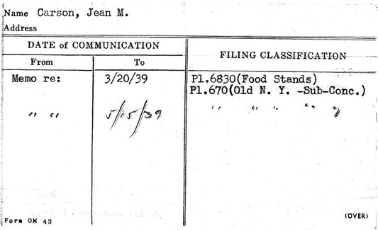 Carson, Jean M.