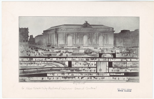 Grand Central Station, showing concourses connecting subways with the station