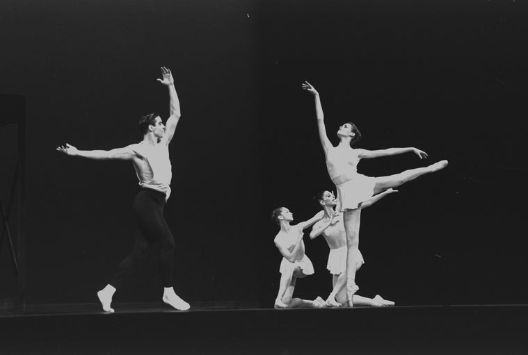 New York City Ballet production of "Apollo" with Jacques d'Amboise and Patricia Neary, choreography by George Balanchine (New York)
