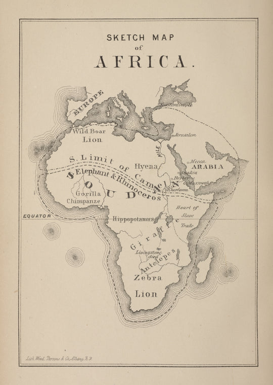Sketch map of Africa