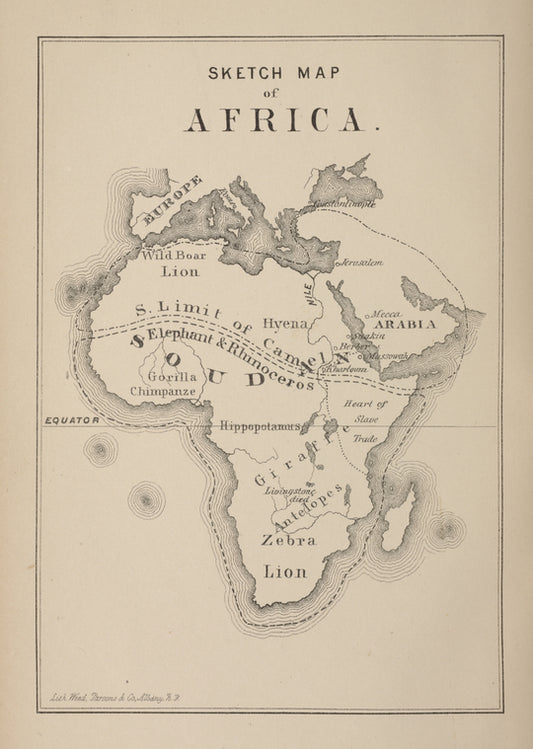 Sketch map of Africa