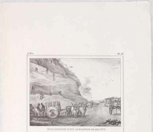 Exploitation d'une Carriere de Granit. Artist: Jean-Baptiste Debret