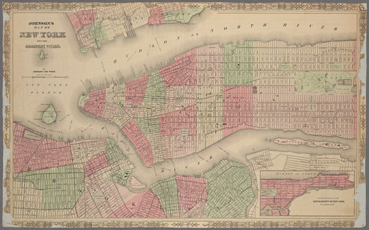 Johnson's Map of NYC.